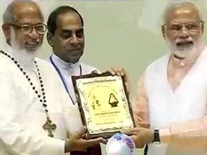 Modi with priests